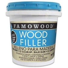 Latex Wood Filler Pint, White, Interior/exterior use, Solvent free