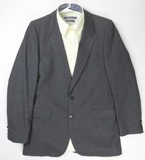 YVES SAINT LAURENT Vintage Gray Pinstripe Blazer Made in France No Size Tag