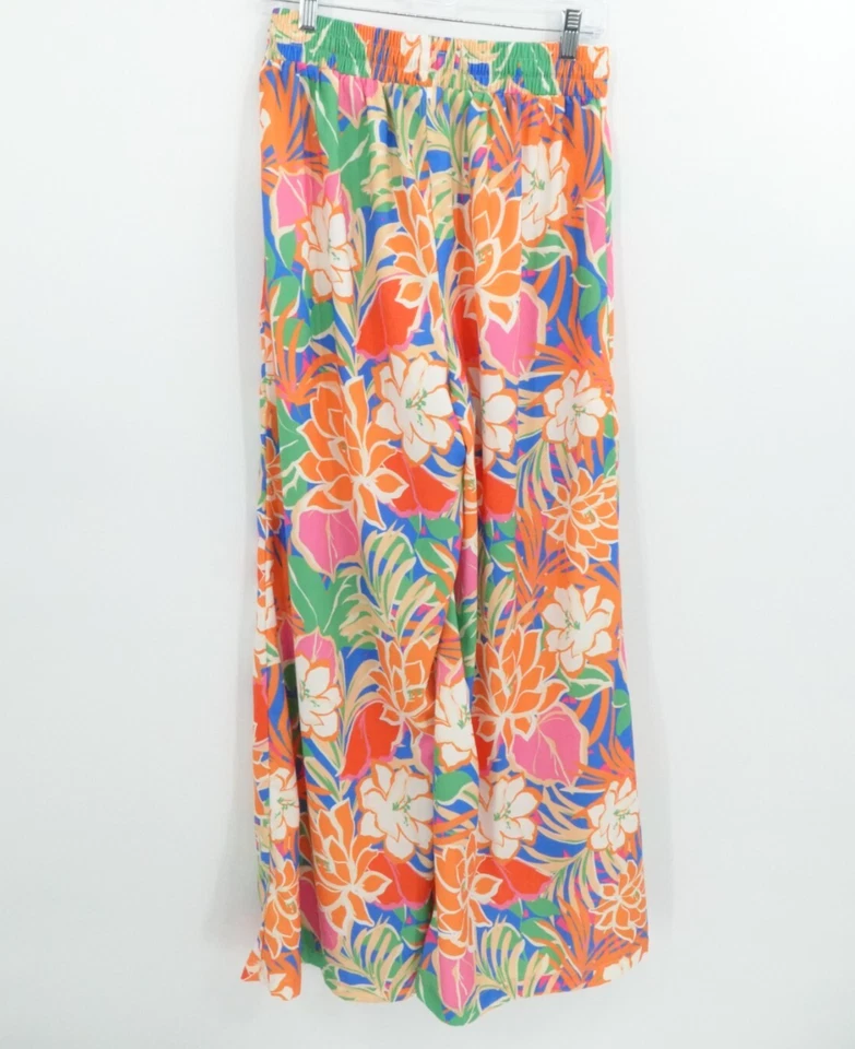 Pantalones de tomate volador para mujer grandes florales hawaianos pierna ancha dopamina resort vaction Foto 2 de 4