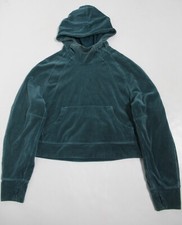 Lululemon Women's Scuba Oversized Hoodie Velvet Cord Storm Teal Size XS/S