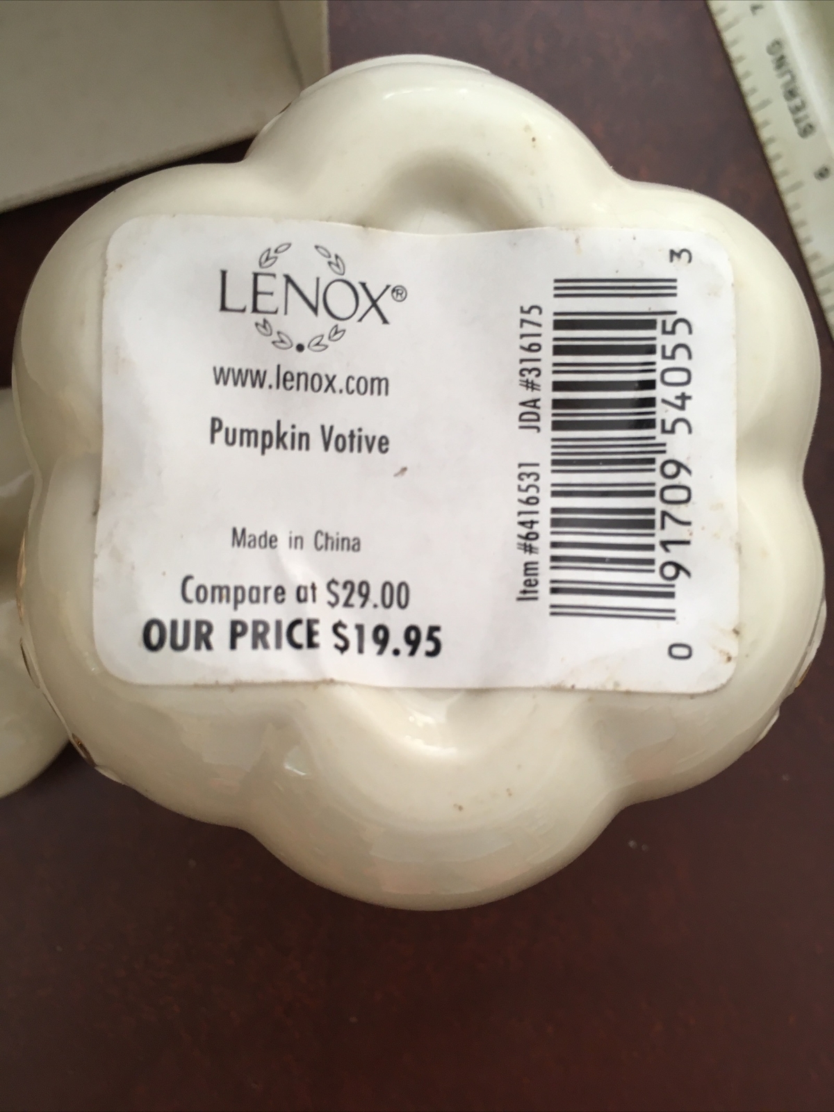 Lennox Pumpkin Votive Candle Holder eBay