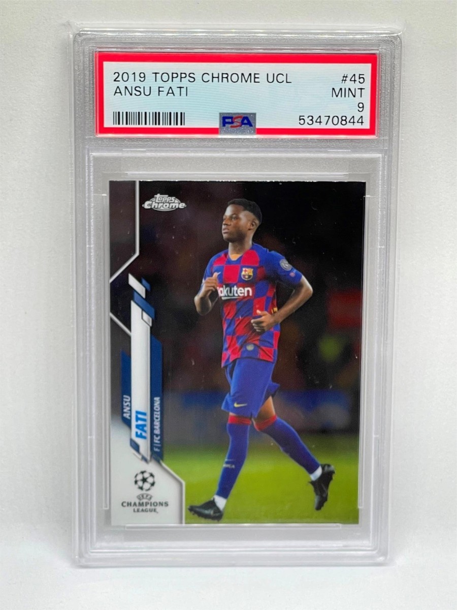ANSU FATI 2019 TOPPS CHROME UEFA CHAMPIONS LEAGUE #45 ROOKIE RC 