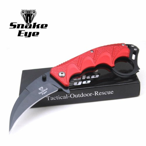Snake Eye Tactical Every Day Carry Karambit Designed Folding Knife eBay