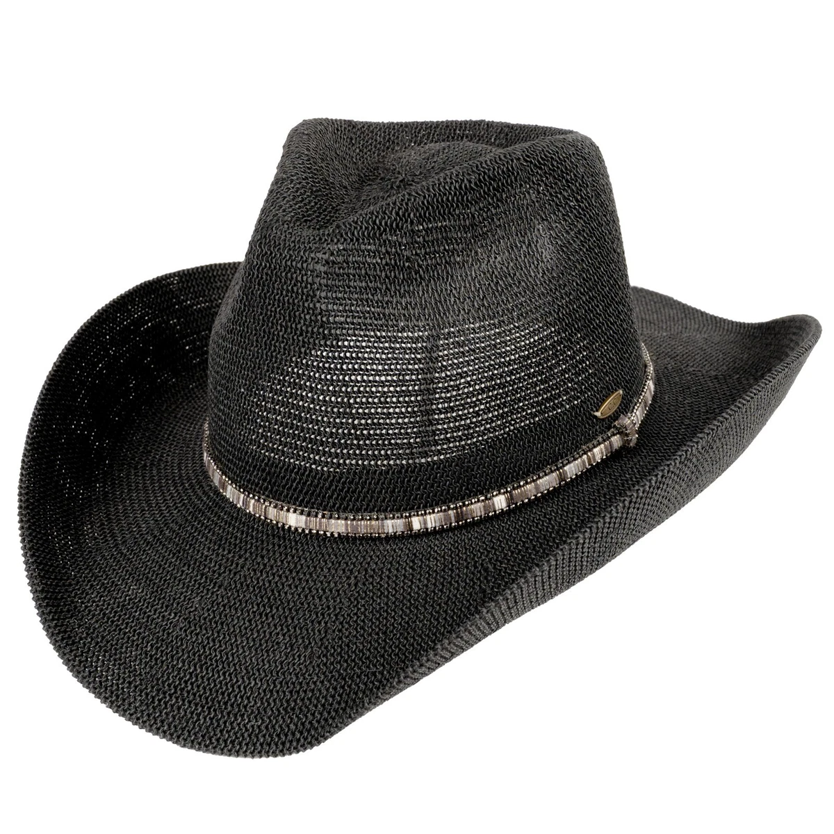 5143 Cowboy Hat,cowgirl Hat,black Cowboy Hats For Women Men Straw Wide Cowboy Hat Black Straw for Women for sale | eBay main image 2