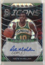 2019-20 Panini Spectra Icons Interstellar Prizm 42/49 Nate McMillan Auto r4i