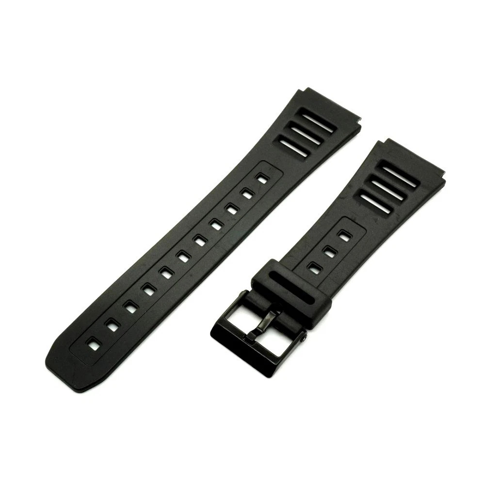 Cinturino gomma nero sottile 14-10mm