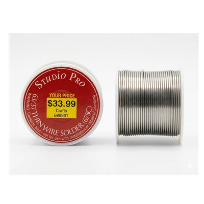 Studio Pro 63/37 Tin Lead Wire Solder 0.032 in 1 oz Spool MPN 675C