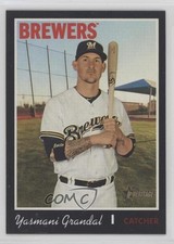 2019 Topps Heritage High Number Black Border /50 Yasmani Grandal #506 13c7