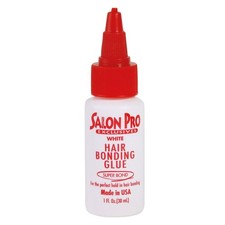Salon Pro White Hair Bonding Glue Super Bond 1 Oz,