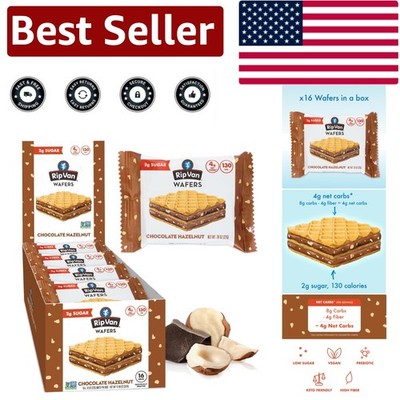 Nutritious Chocolate Hazelnut Wafers - , Low Carb, Perfect for On-the-Go