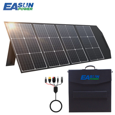 Easun faltbar 100W 18V Solarpanel 5.55A Monokristallin für Camping RV Wandern