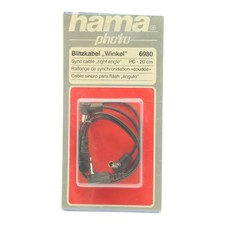 Hama Blitzabel Angle 6980 Blitzkabel 7 7/8in Blitzsynchronkabel PC Plug