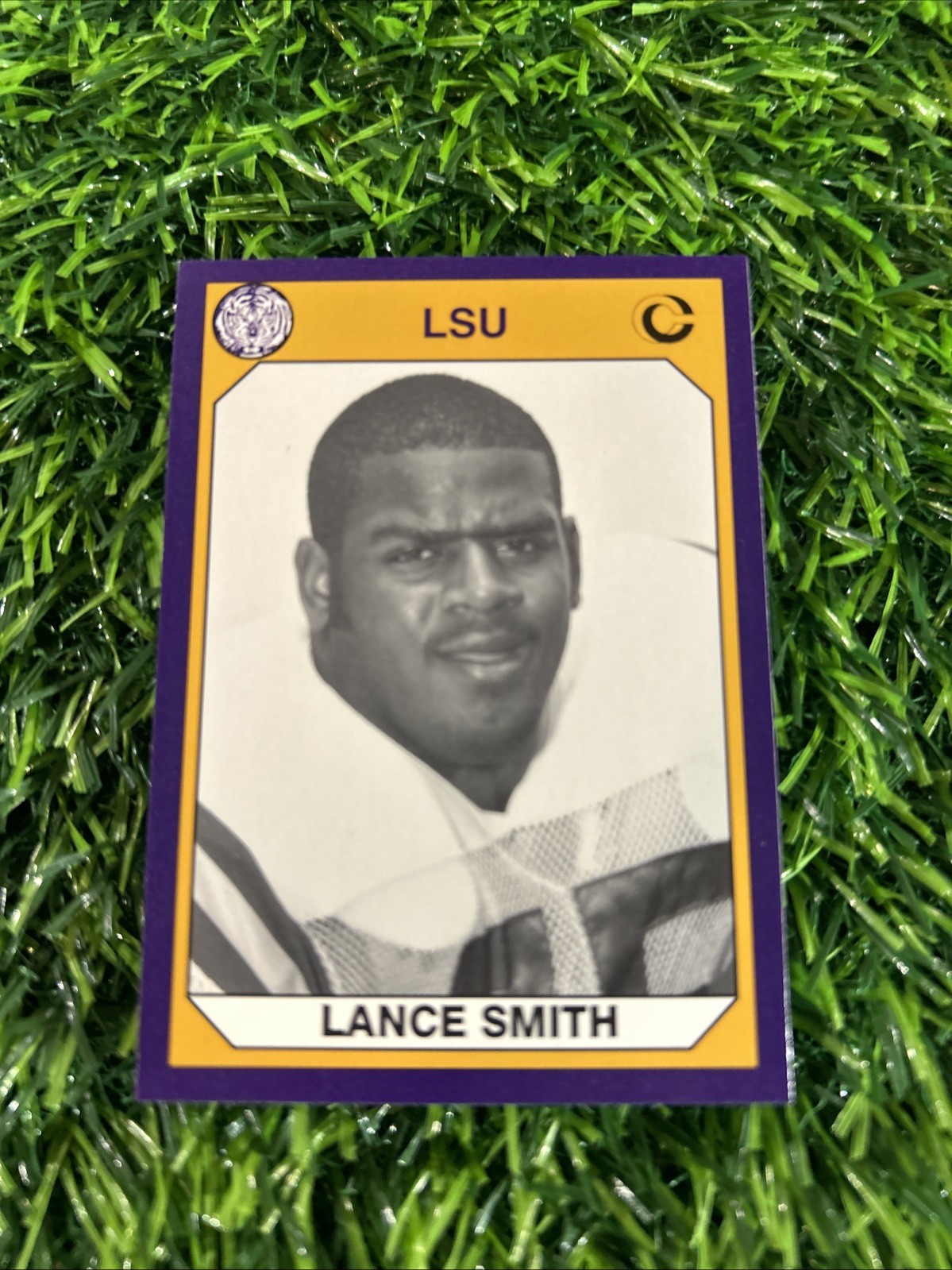1990 Collegiate Collection LSU Tigers #76 Lance Smith Football VTG Card F42