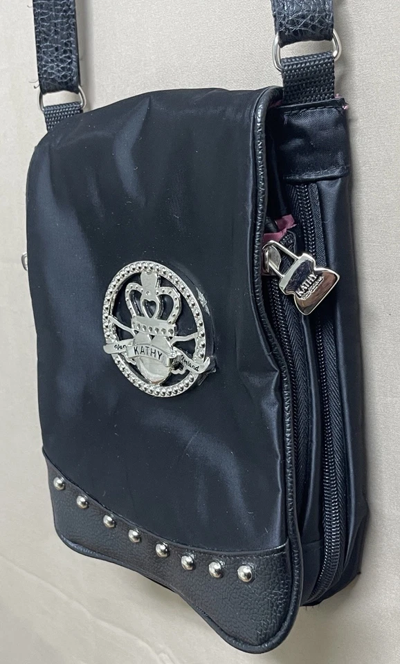 Kathy Van Zeeland Cartera Bandolera Bolso de Hombro Cartera Nylon Múltiples Bolsillos Foto 4 de 4