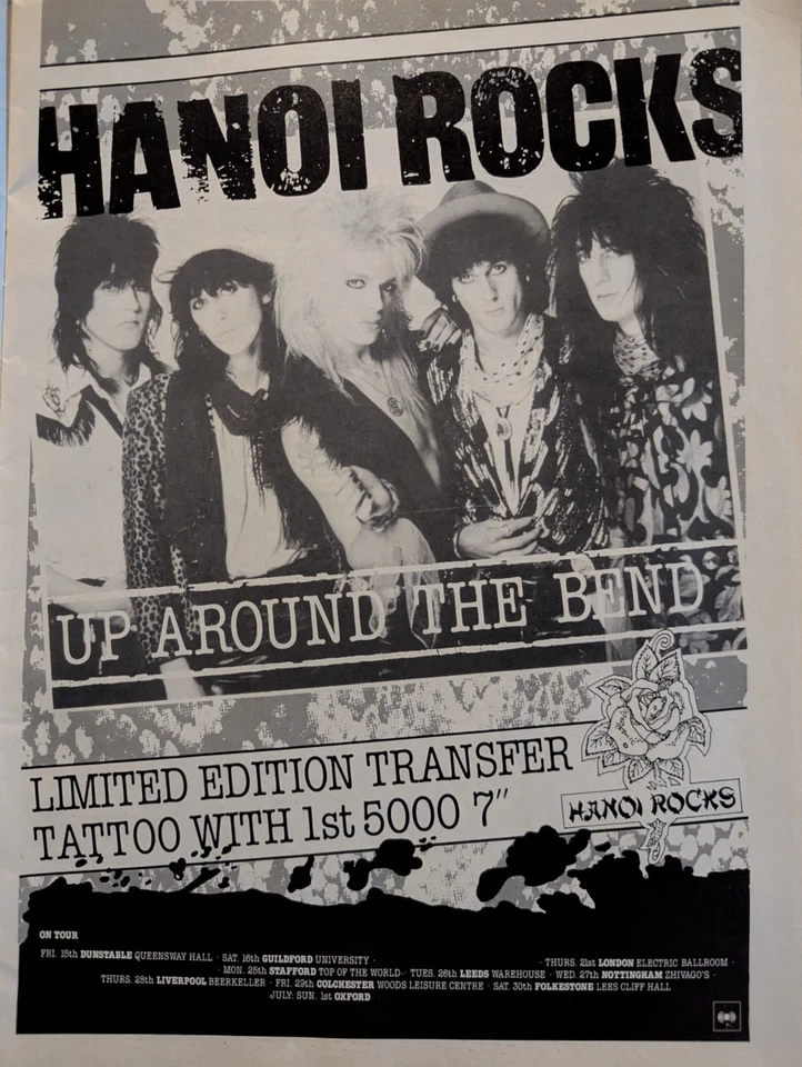 Kerrang! magazine June  1984 Hanoi Rocks, Metallica, Ozzy, Pink Floyd, Aerosmith - Image 4 of 4