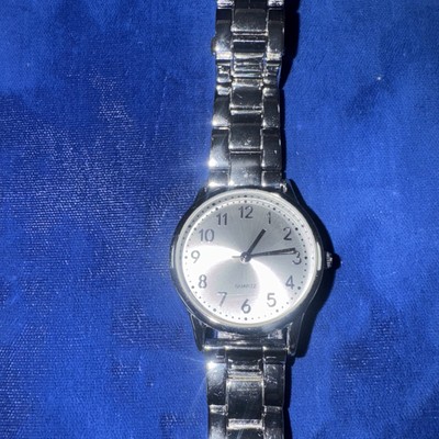 BWC Silver Tone Easy Read Quartz Watch New Battery
