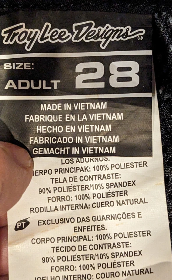 Pantalones Troy Lee Designs GP Pro Dirt Bike Mono Negro Motocross 277931 - Adulto 28 Foto 3 de 4