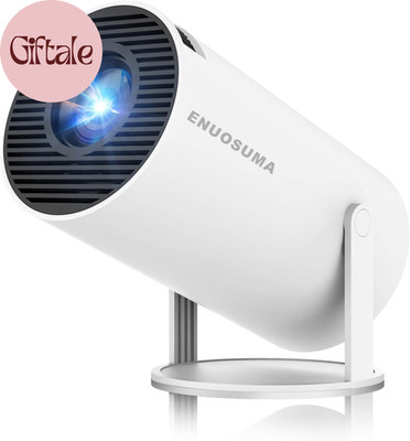 Mini Projector, Support 4K 1080P Portable Projector with Dual Band WIFI 6, Bluet