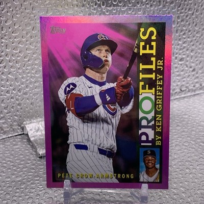 Pete Crow-Armstrong 2026 Topps Profiles By Ken Griffey Jr Pink Foil #TP-13