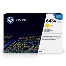 HP Original 643A Yellow Toner Cartridge  Works Color Laserjet 4700 Series  Q59