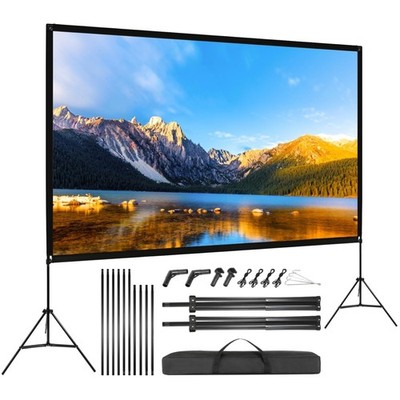 Beamer Leinwand 120 Zoll, HD 4K, 16:9, tragbar, leicht, Stand, für Heimkino