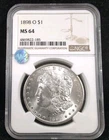 1898 O $1 Morgan Silver Dollar NGC MS 64  Choice Condition 6712