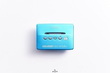 Sony Walkman WM-EX555 Cassette Player Blue