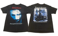 Marilyn Manson Long Road Out Of Hell Tee Shirt 90s Size S-5XL Reprint NEW