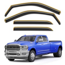 in-Channel Window Rain Guards Fit For 2019-2026 Dodge RAM 2500 3500 Crew Cab