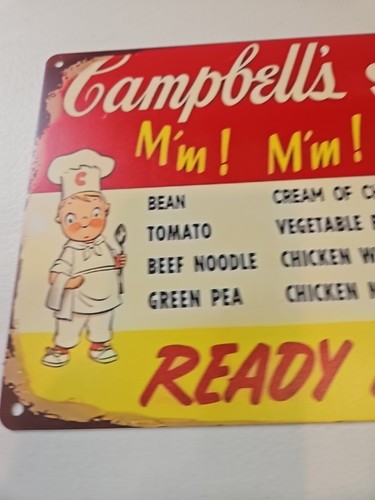 Campbell's Soups, Good Rustic-looking Metal Sign 8x12 - Picture 2 of 7