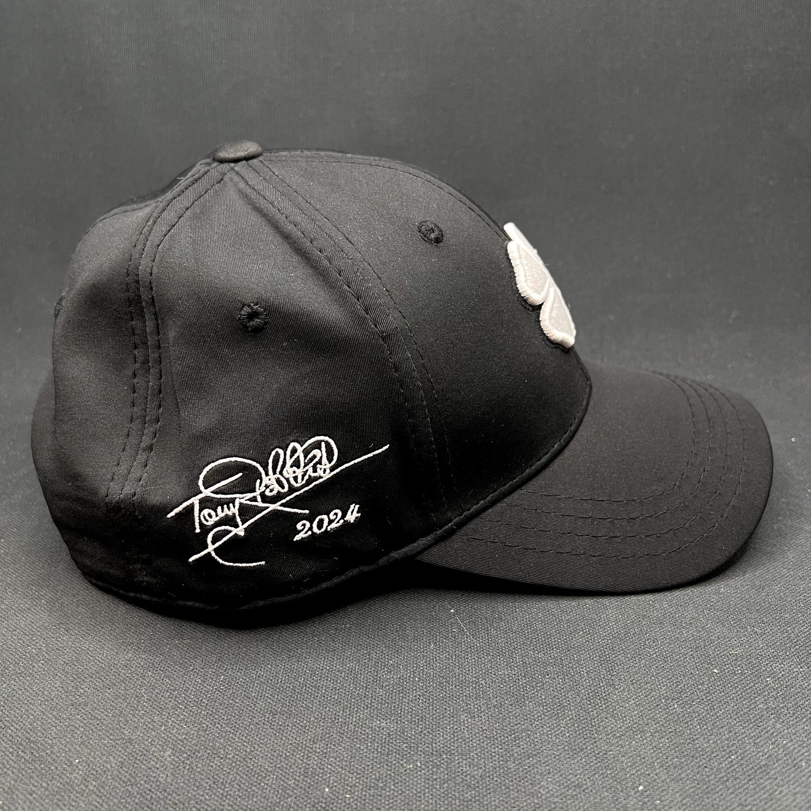 Black Clover Tony Robbins Blessed 2024 Snapback Hat Black Golf Cap image 5
