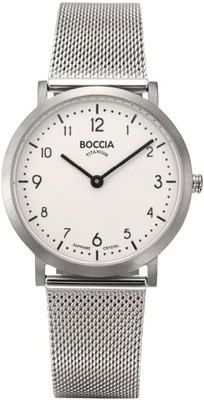 Boccia Titanium Watch Slim Collection 3335-03 Silver