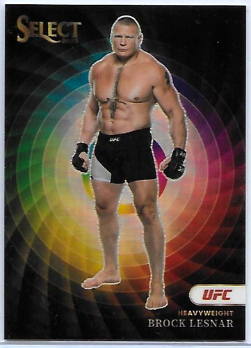 Brock Lesnar #5 2023 Panini Select UFC Color Wheel card