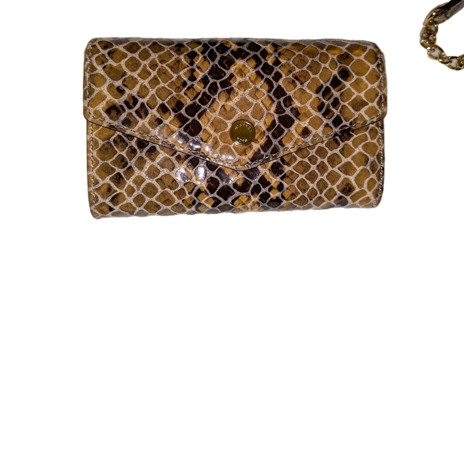 Michael Kors Python Embossed Envelope Flap Crossb… - image 5