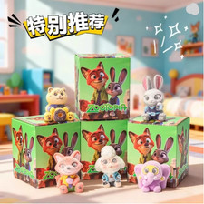 Zootopia Cute Blind Box Cartoon Nick Judy Characters Figure Toy Dolls for Fans C