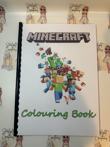 Minecraft Colouring Book A4 | 20 Pages | Kids/Adults | 120gsm Paper