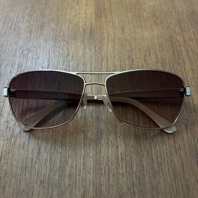 Jimmy Choo Cris/S Gold Pilot Metal Sunglasses Italy FRAMES ONLY 57-14-135