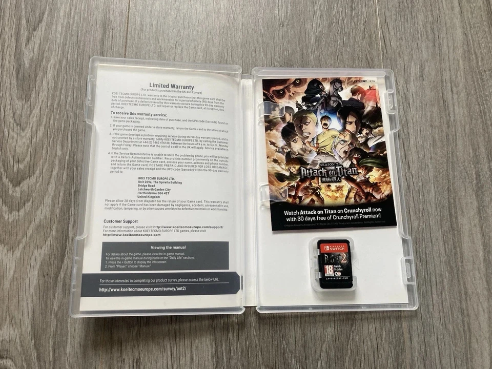 A.O.T. 2 ATTACK OF TITAN ATTAQUE DES TITANS 2 Sur NINTENDO SWITCH VERSION FR, photo 3 sur 5