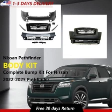 Complete Front Bumper Cover Grille Set Fit 2022-2025 Nissan Pathfinder