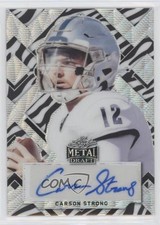 2022 Leaf Metal Draft Portrait Zebra Wave /5 Carson Strong #PA-CS1 Auto 8d2