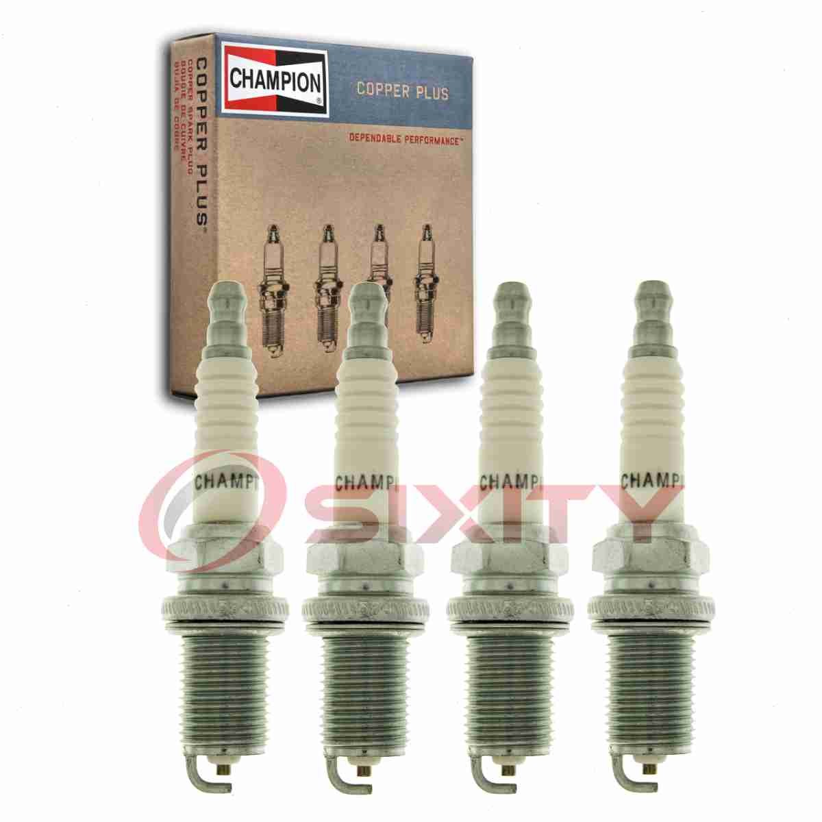 4 pc Champion Copper Plus Spark Plugs for 1995-2005 Subaru Impreza 2.0L 2.2L fn