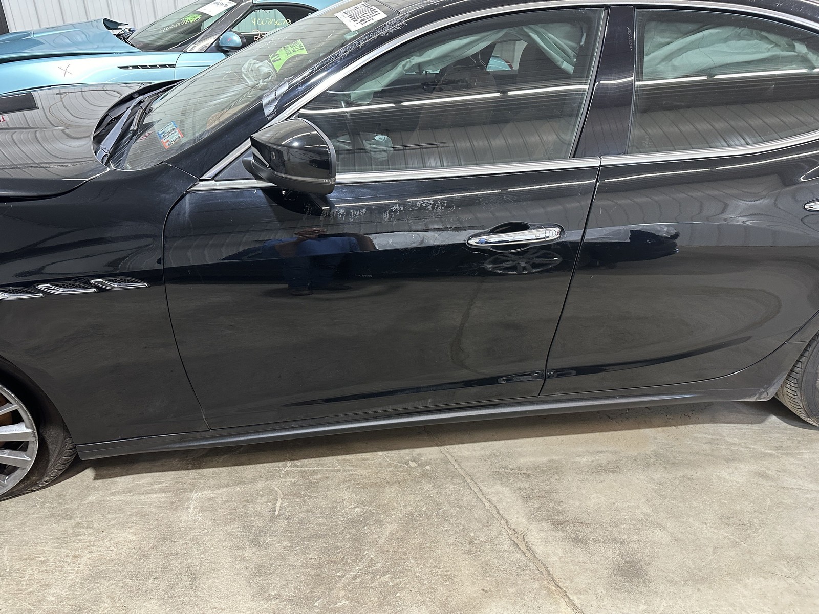 14-22 MASERATI GHIBLI DRIVER LEFT FRONT DOOR BLACK NERO 820A GLASS SOLD SEPARATE