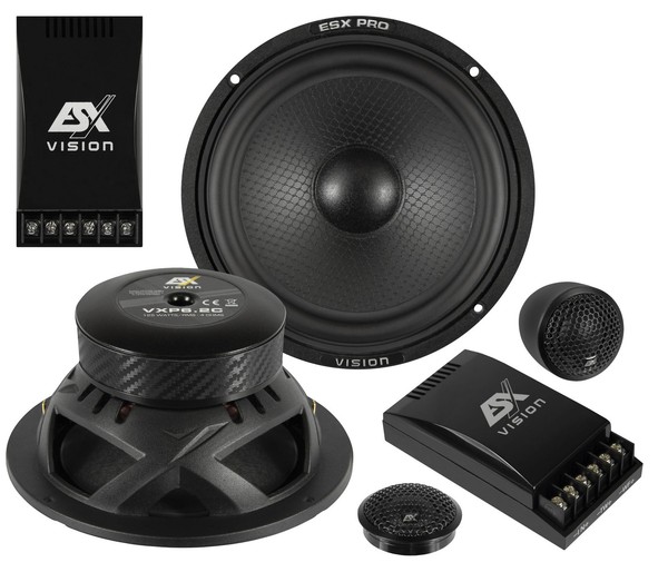 "Esx Vision Pro VXP6.2C 16,5 Cm (6.5\") 2-Wege Komponenten-System Boxen 250 W Auto"-image