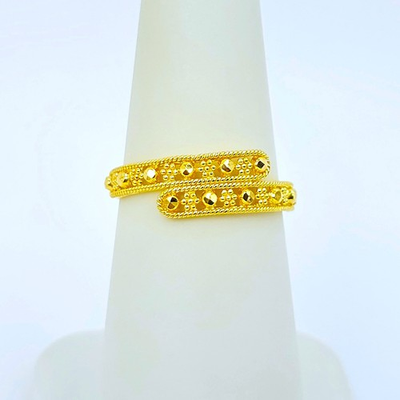 #ad 22K Yellow Gold Ring US Size 6.5 Handcrafted Genuine Hallmarked 916 $750.00