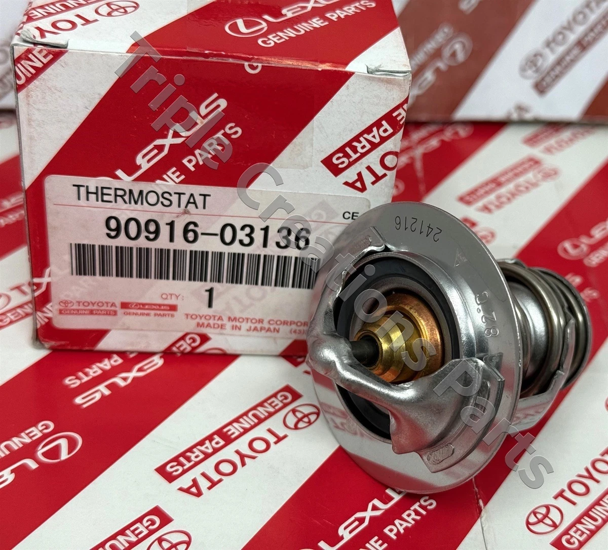 Pompe à Eau + Thermostat Pour Pontiac Vibe, Scion XD, Toyota Corolla/Matrix 1.8L