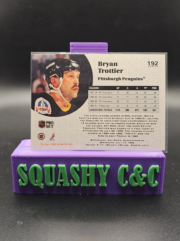 1991-92 Pro Set - Bryan Trottier #192 - Image 2 of 2