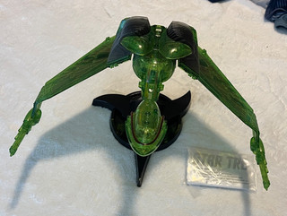 LOOSE Diamond Select Star Trek Klingon Bird 0f Prey clocked version Art Asylum