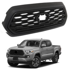 Matte Black Frame Honeycomb Mesh Front Bumper Grille For Tacoma 2016 2022