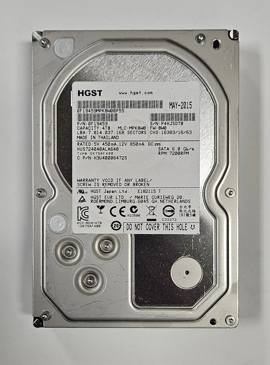 HGST 4TB Computer Internal Hard Disk Drives for sale | eBay