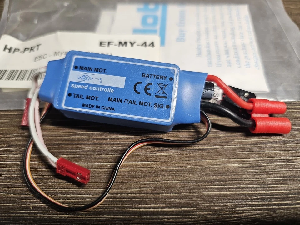 Walkera Electric ESC RC Helicopter Speed Control EF-MY-44 Mystery - Image 2 of 4